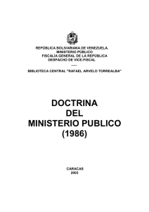 Doctrina del Ministerio Público del año 1986