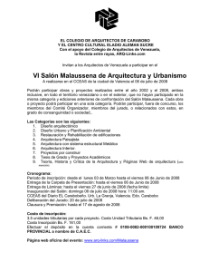 VI Salón Malaussena de Arquitectura y Urbanismo