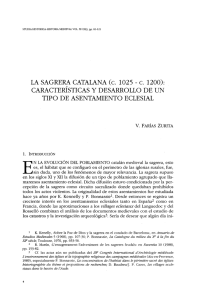 La sagrera catalana (c. 1025- c. 1200): características y