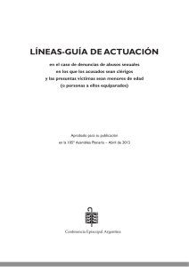 líneas-guía de actuación - Conferencia Episcopal Argentina