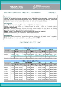 informe diario del mercado de granos 27/05/2014 cotizaciones fob y