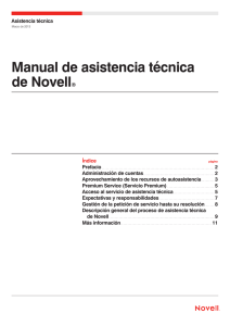 Manual de asistencia técnica de Novell®