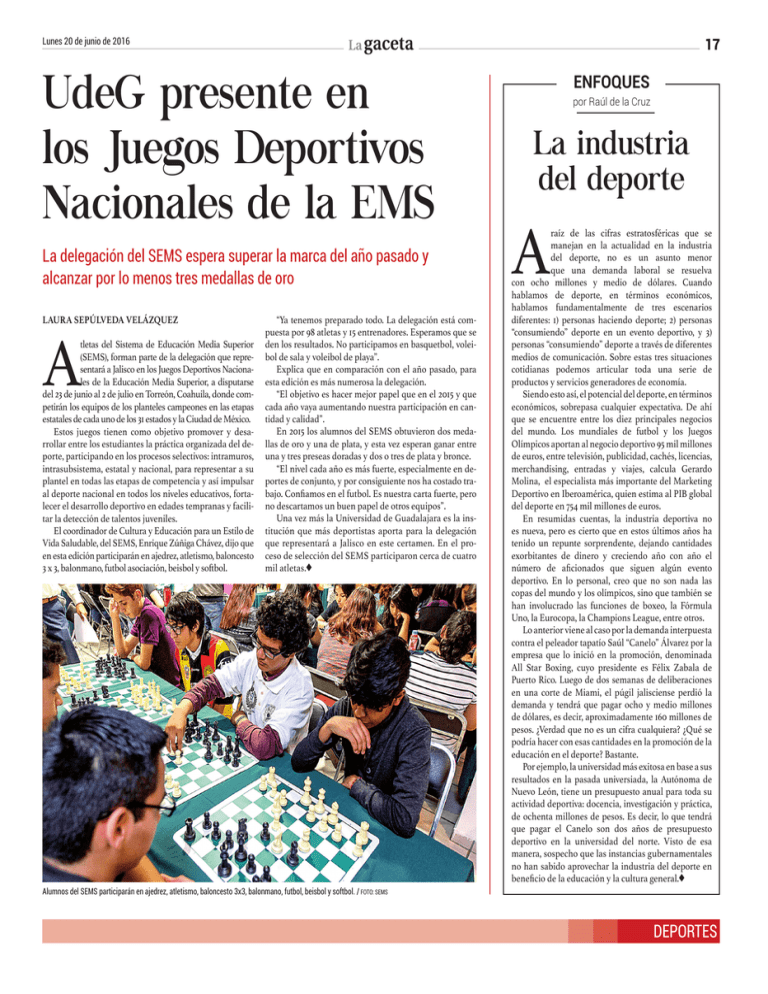 Pagina La Gaceta De La Universidad De Guadalajara