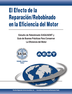 El Efecto de la Reparación/Rebobinado en la Eficiencia del Motor