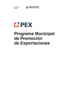 Programa Municipal de Promoción de Exportaciones