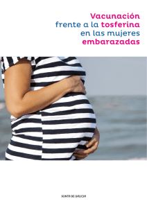 Vacunación frente a la tosferina en las mujeres embarazadas