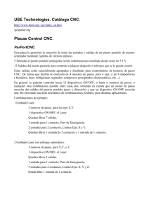 USE Technologies. Catálogo CNC. Placas Control CNC.
