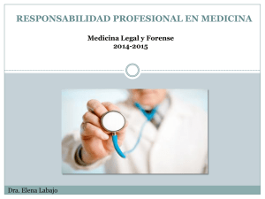responsabilidad profesional en medicina