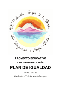 plan de igualdad - CEIP Virgen de la Peña: C/ Virgen de Fátima, 2