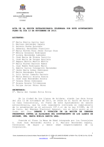 Acta Pleno Moción de Censura - Ayuntamiento de Los Llanos de