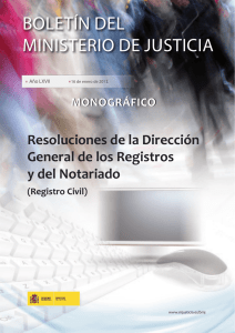 Resoluciones de la Dirección General de los Registros y del