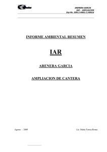 IAR Arenera Garcia - Ministerio de Vivienda, Ordenamiento