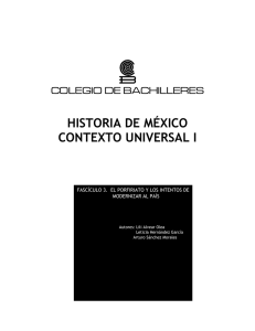 HISTORIA DE MÉXICO CONTEXTO UNIVERSAL I
