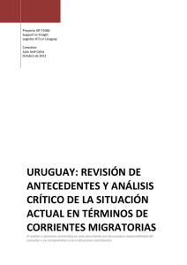 uruguay: revisión de antecedentes y análisis crítico de la situación