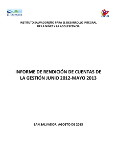 informe de rendición de cuentas de la gestión junio 2012