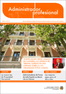 Revista nº13 - Colegio de Administradores de Fincas de Cantabria