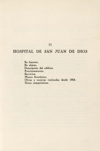 HOSPITAL DE SAN JUAN DE DIOS
