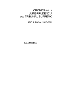 crónica de la jurisprudencia del tribunal supremo