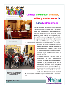 Consejo Consultivo de niños, niñas y adolescentes de Lima