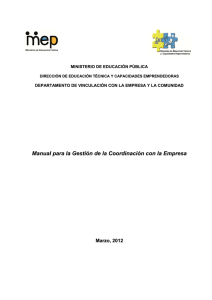 Manual Gestión Coordinador 2012 - colegio vocacional monseñor