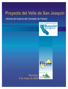 Proyecto del Valle de San Joaquín – Actualización de abril de 2009