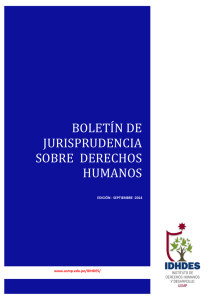 boletín de jurisprudencia sobre derechos humanos