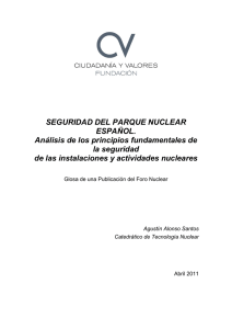 seguridad del parque nuclear español