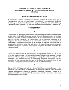 gobierno de la republica de nicaragua
