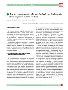 La privatización de la Salud en Colombia (Una reflexión para todos)