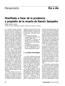 a propósito de la muerte de Ramón Sampedro