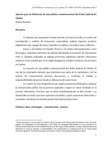 Martínez - Aportes para la definición de una política comunicacional