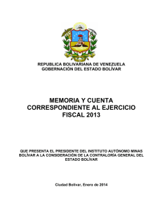 Memoria y Cuenta 2013