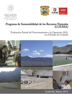 Programa de Sustentabilidad de los Recursos Naturales (COUSSA)