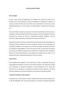 Plan de Acción Tutorial - Universidad Autónoma de Madrid