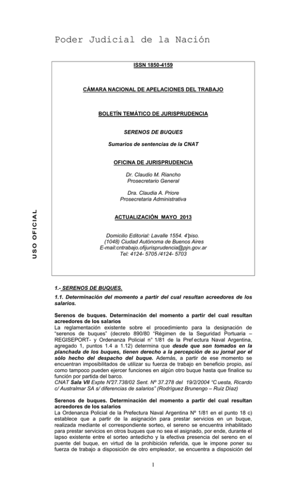 Poder Judicial De La Nación