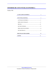 INFORME DE COYUNTURA ECONOMICA