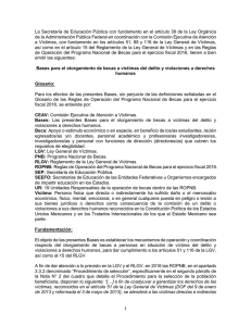 Esquema para la asistencia y atención a víctimas del delito