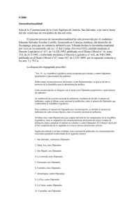9-2006. Inconstitucionalidad. Promovido por Eduardo Salvador