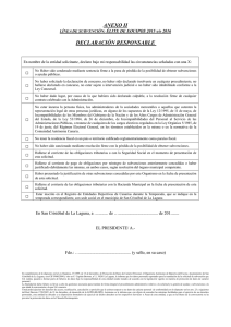Declaración responsable - Ayuntamiento de La Laguna