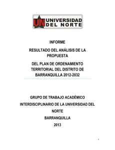 Primer Informe 2013 - Universidad del Norte
