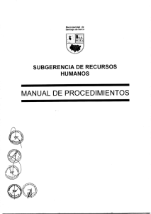 manual de procedimientos - Municipalidad de Santiago de Surco