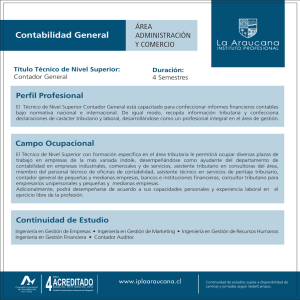 contabilidad general - Instituto Profesional La Araucana