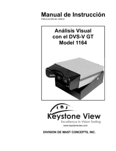 Manual de Instrucción - Keystone View Vision Screeners