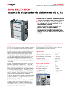 Serie DELTA4000 Sistema de diagnóstico de aislamiento de 12 kV