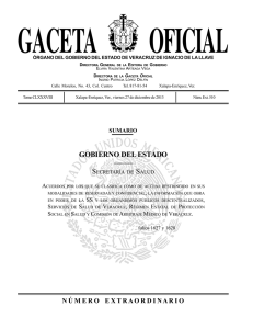 GOBIERNO DEL ESTADO - Secretaría de Salud.