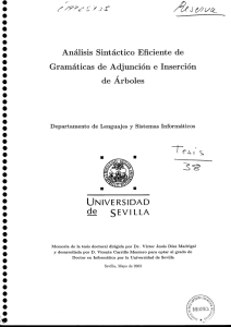 Análisis Sintáctico Eficiente de Gramáticas de Adjunción e Inserción