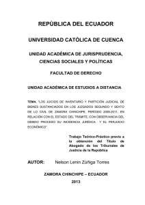 repùblica del ecuador - DSpace de la Universidad Catolica de Cuenca