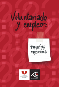 Voluntariado y Empleo: preguntas frecuentes.