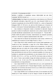 LA PLATA, de mayo de 2005 - Tribunal Fiscal de Apelación