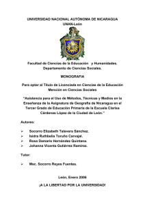 UNIVERSIDAD NACIONAL AUTNOMA DE NICARAGUA